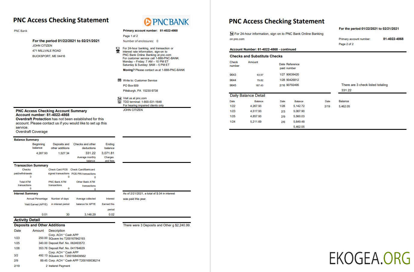USA PNC 2 pages excel pdf